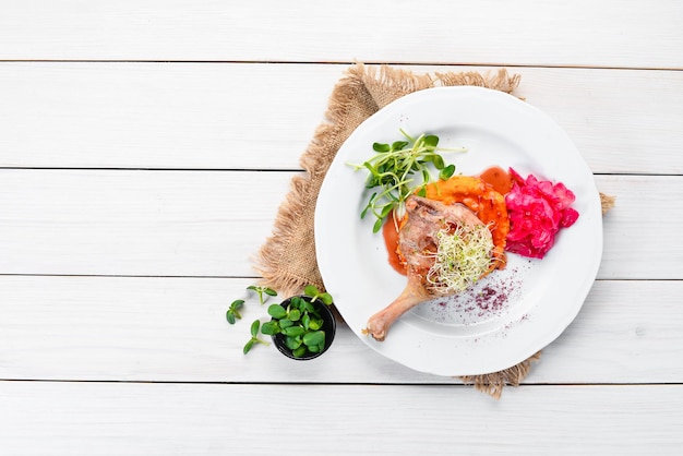 talerz z domowym daniem